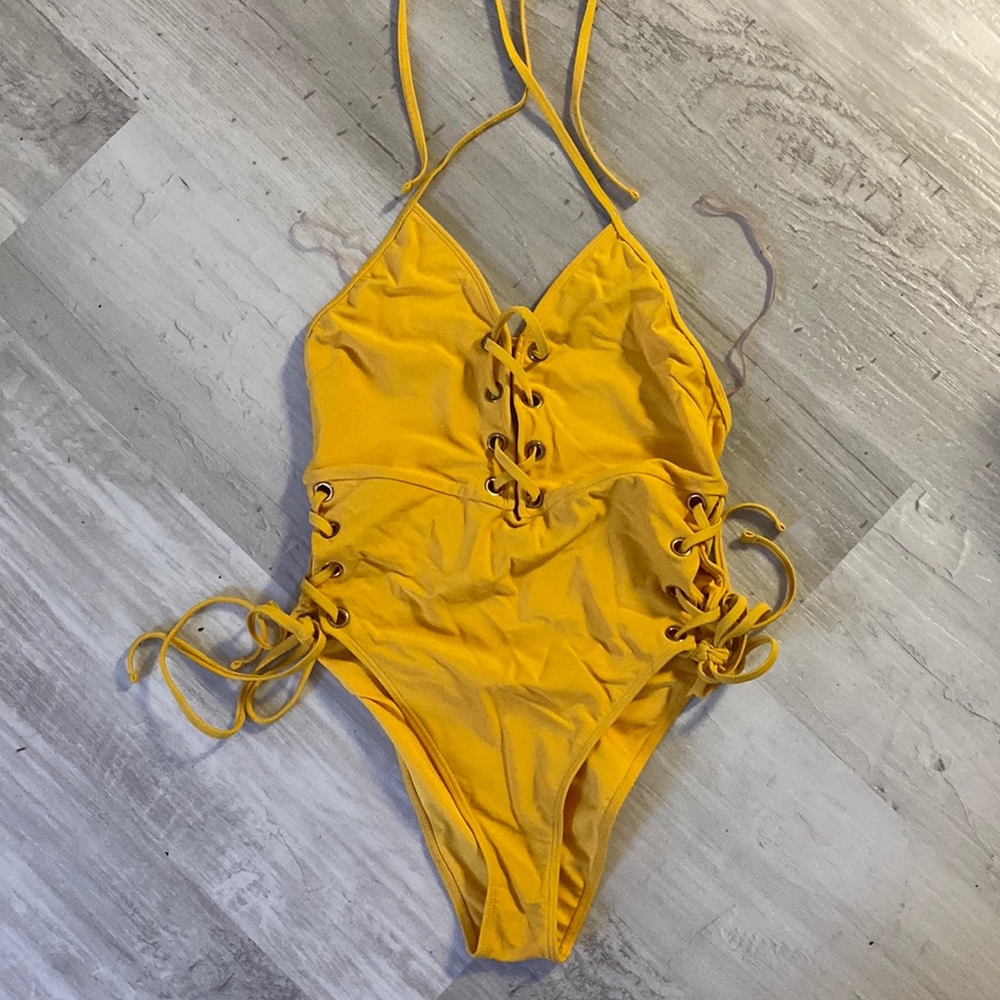 Yellow Forever 21 Bathing Suit
